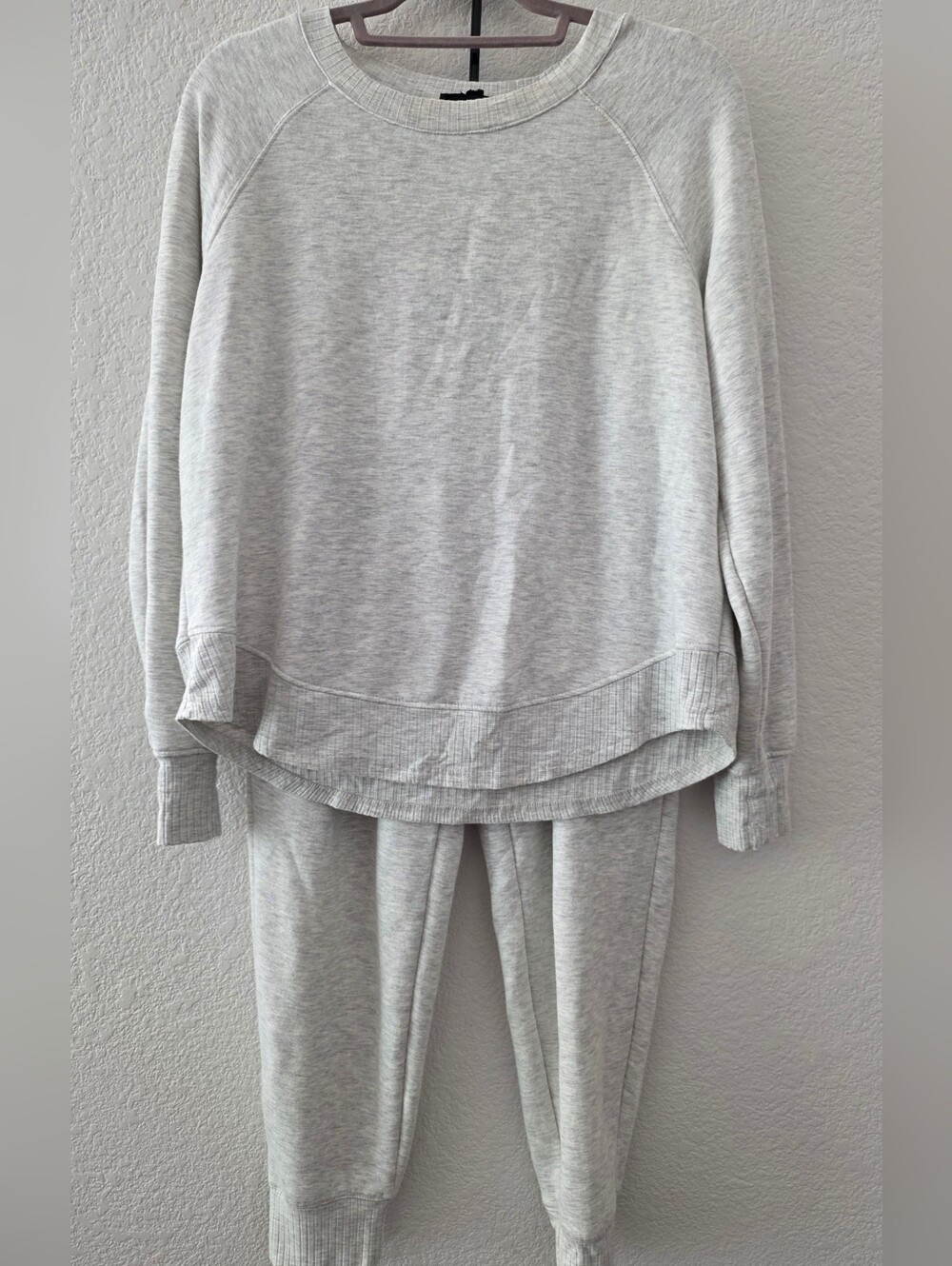 Light Gray Cozy Sweatshirt and Joggers Set